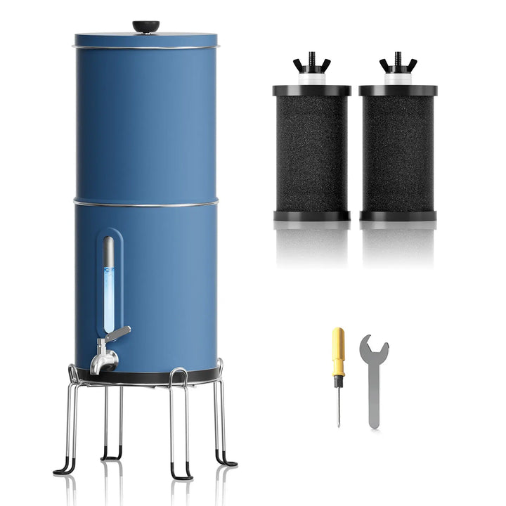 Purewell 304 Stainless Steel Gravity-fed Water Filter System 2.25 Gallons Purewell