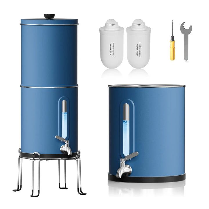 Purewell 304 Stainless Steel Gravity-fed Water Filter System 2.9 Gallons Purewell